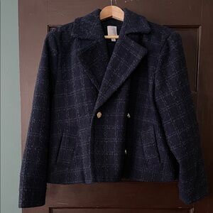 LC Lauren Conrad Textured Navy Jacket